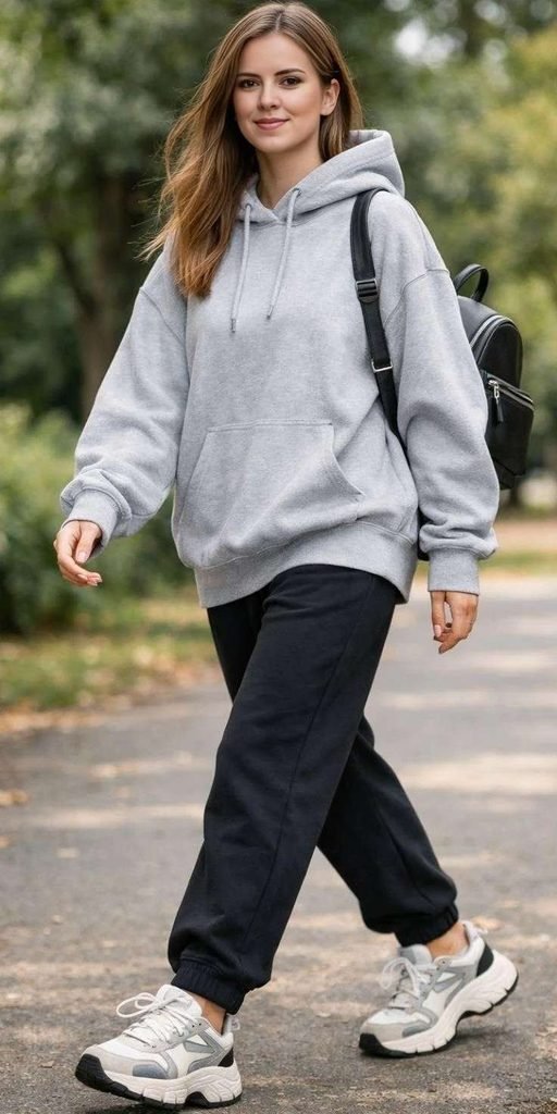 15 Fall Outfits for School That Make Getting Dressed So Much Easier 5 Hoodie With Cargo Pants