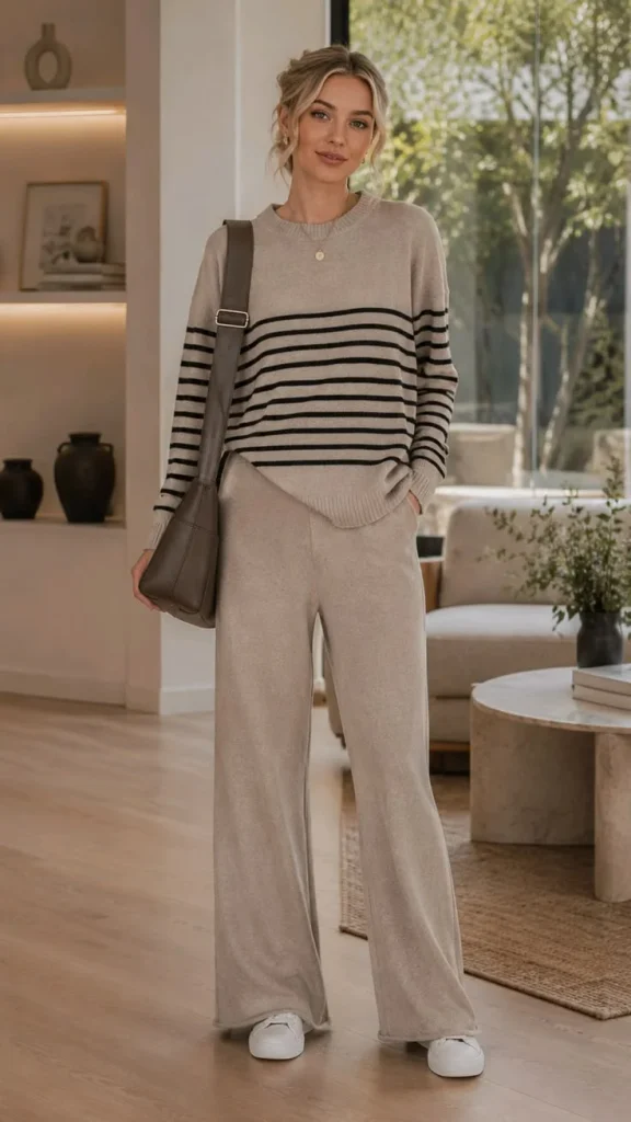 17 Simple Fall Outfits That Make Everyday Dressing Easy and Stylish 14 Matching Knit Set