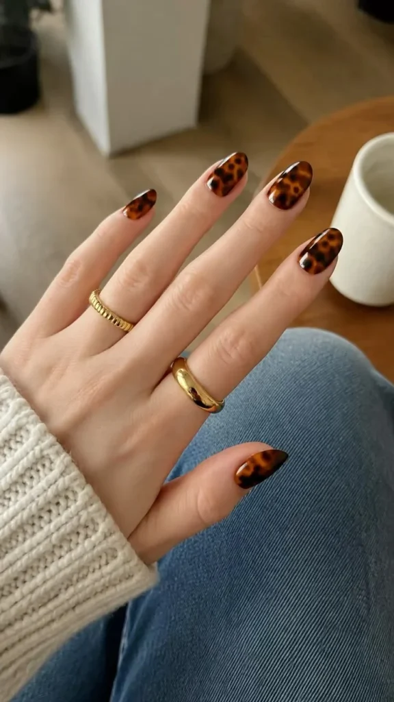 Tortoiseshell Nail Design