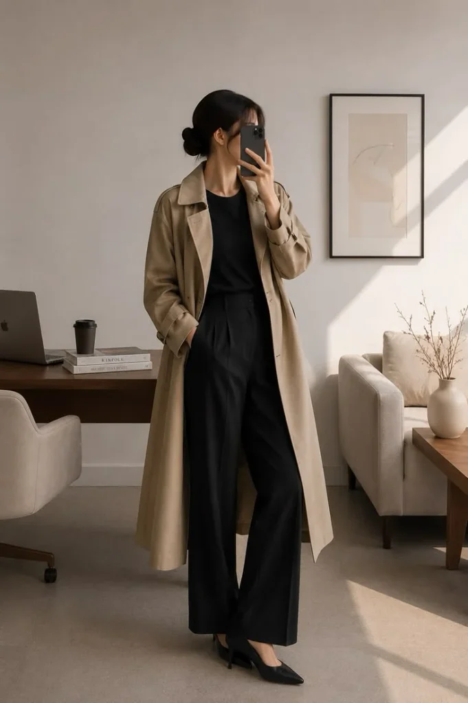 17 Simple Fall Outfits That Make Everyday Dressing Easy and Stylish 18 Trench Coat With Everyday Basics