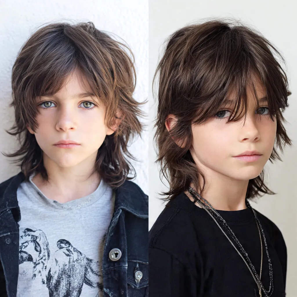 15 Wolf Cut Styles for Boys in 2026: Your Ultimate Guide to Effortlessly Cool Haircuts 8 The Wolf Cut with Long Bangs