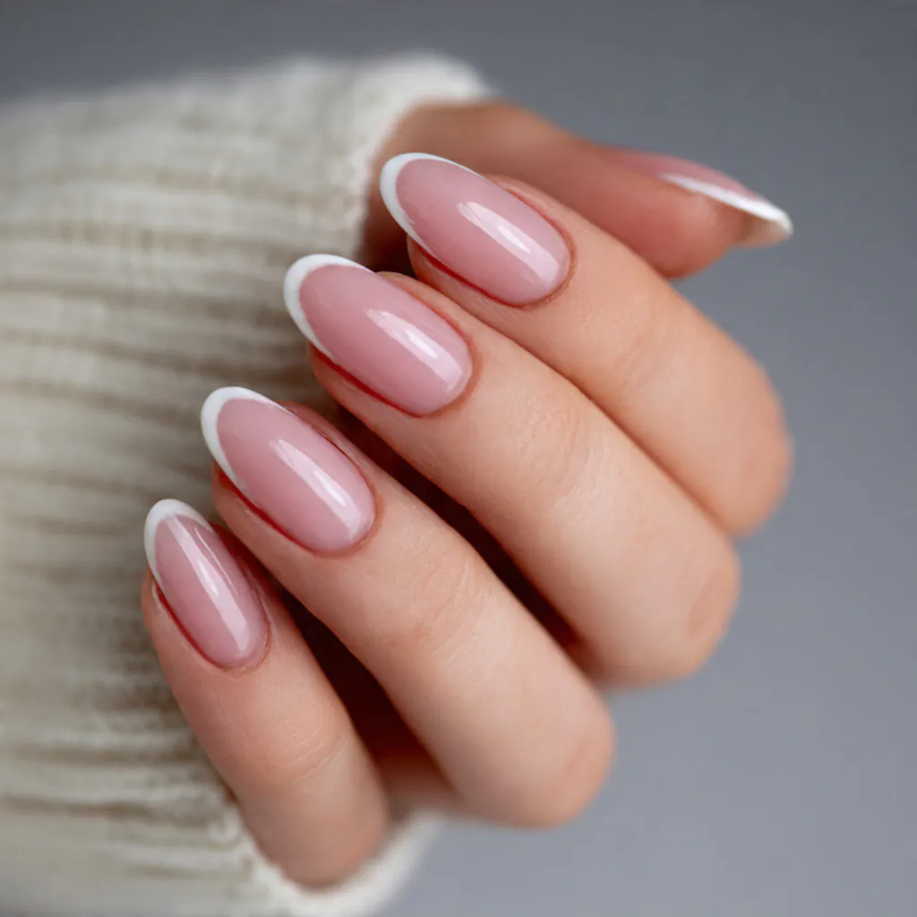 13 Trending Almond Nails That Are Everywhere Right Now (And Honestly… I’m Obsessed) 3 french tip almond nails 3