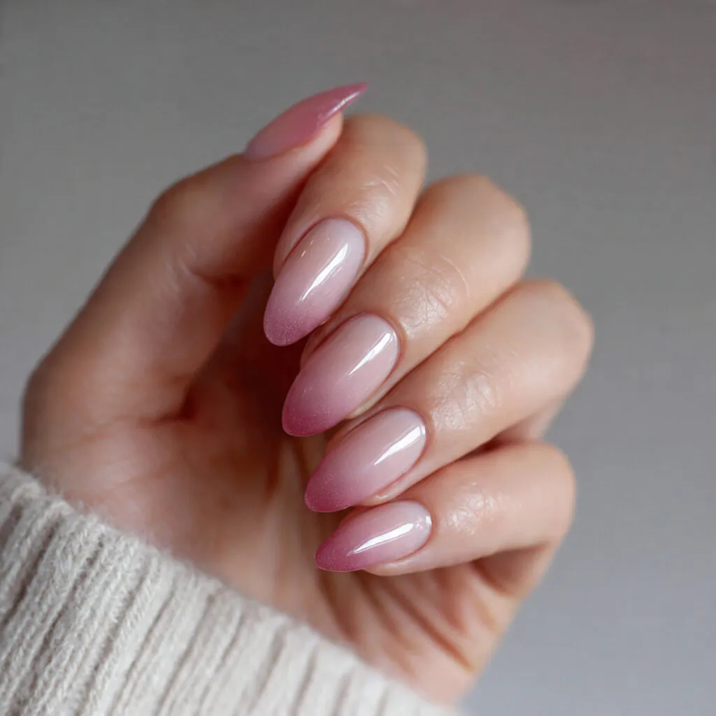 13 Trending Almond Nails That Are Everywhere Right Now (And Honestly… I’m Obsessed) 13 ombre almond nails 1