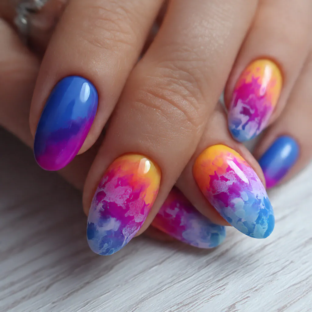 14 Short Nails Design Ideas That Make Your Hands Look Instantly Chic (Yes, Even If You’re a Minimalist) 11 short nails with colorful