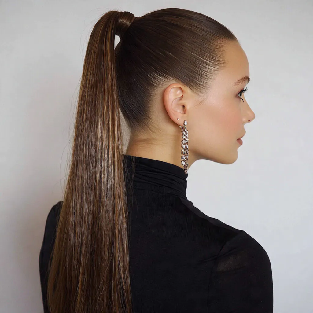 15 Long Hairstyles Ideas That Are Seriously Gorgeous (And Surprisingly Easy to Try) 3 sleek high ponytail with long hairstyles ideas