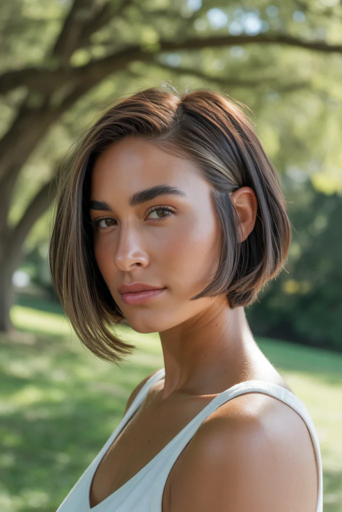 18 Short Haircuts for Round Faces Ideas That Instantly Slim, Lift, and Serve Main Character Energy 5 Asymmetrical Bob